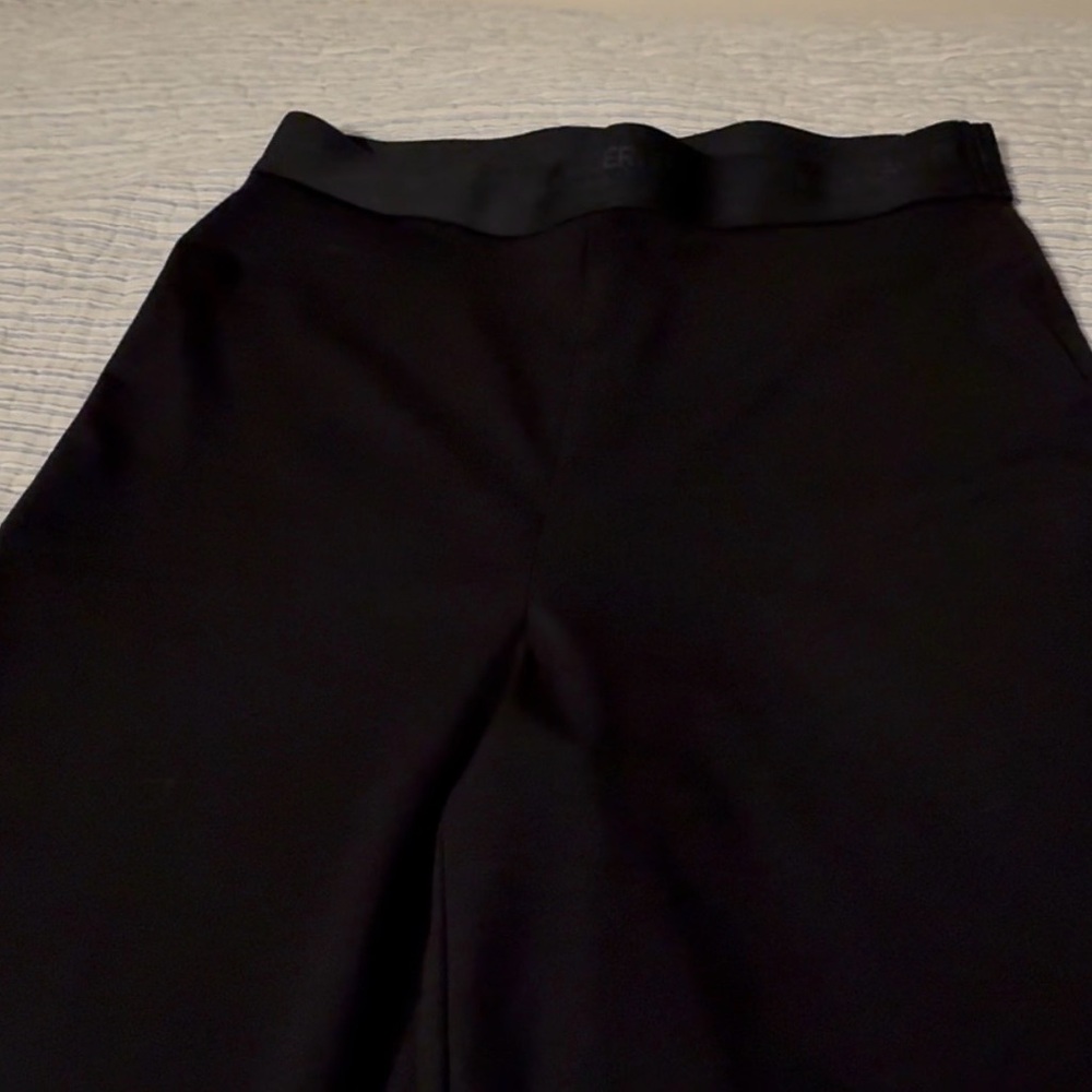 Karl Lagerfeld blk stretch pants, elastic waist, flared leg, sm, gently used - Picture 4 of 7